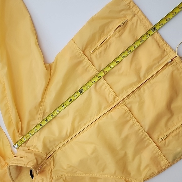 Eddie Bauer Women's Yellow Hooded  Raincoat Mesh Lining Pockets Size Small - Picture 15 of 16